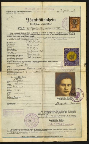 A Nansen passport issued to a Russian refugee