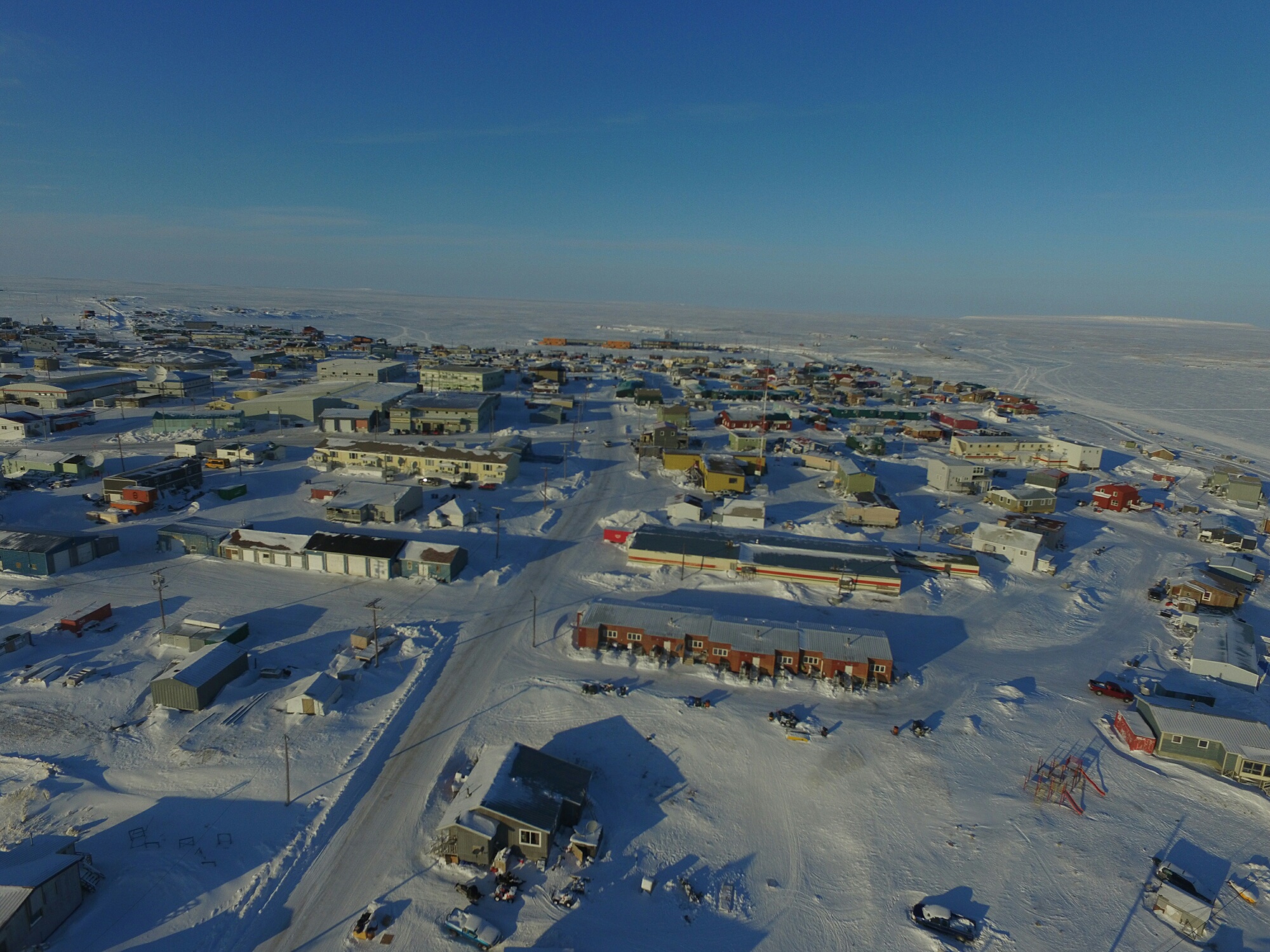 flybilde av Cambridge Bay