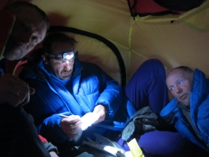 During the test excursion in Svalbard the lads also lay weatherbound for a few days