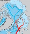 The pathways of the Arctic Ocean currents
