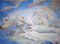 Foto av maleriet Isbjørnens rike