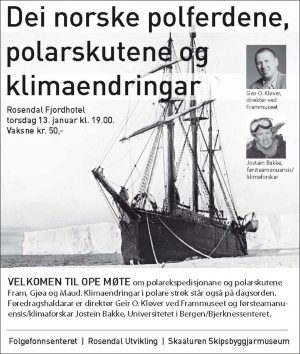 Program for polarkveld på Rosendal Fjordhotel